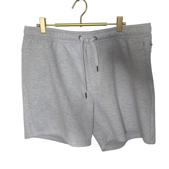 American Eagle Athletic Sweat Shorts Mens XL Light Gray Soft Knit Jogger Gym - Picture 1 of 11